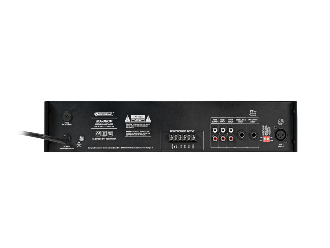 OMNITRONIC MA-360P Amplificatore mixer PA