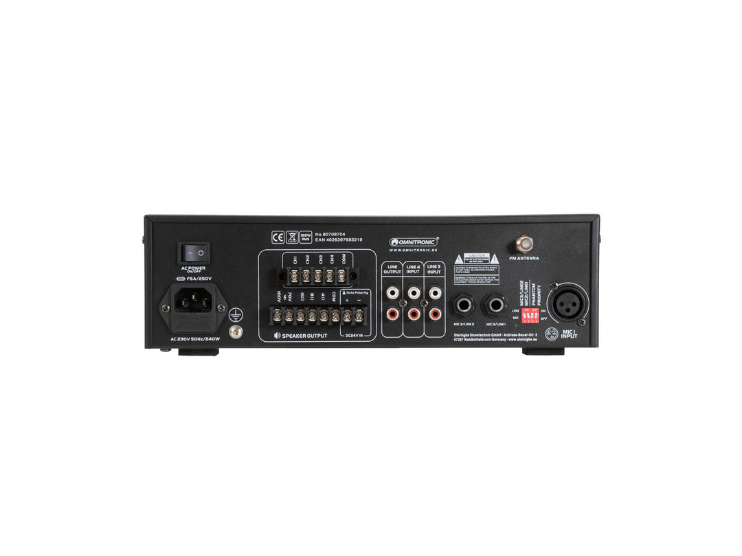Amplificatore mixer PA OMNITRONIC CPZ-120P