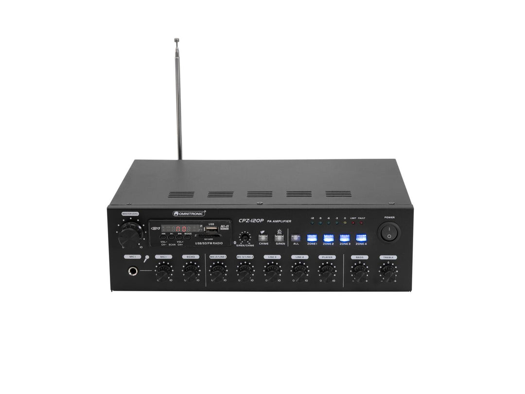 Amplificatore mixer PA OMNITRONIC CPZ-120P