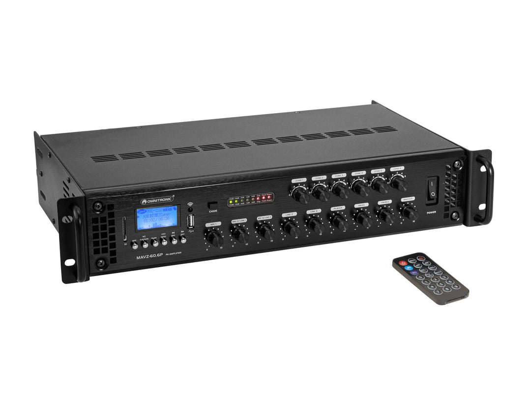 OMNITRONIC MAVZ-60.6P Amplificatore di missaggio PA