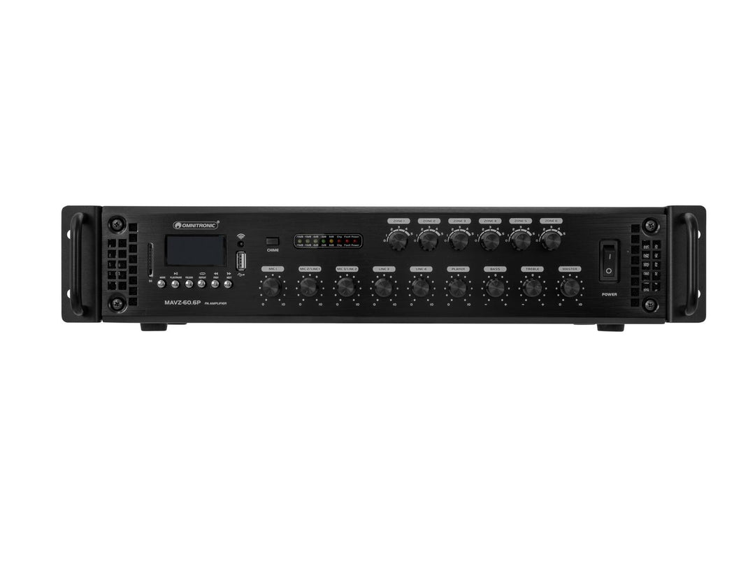 OMNITRONIC MAVZ-60.6P Amplificatore di missaggio PA