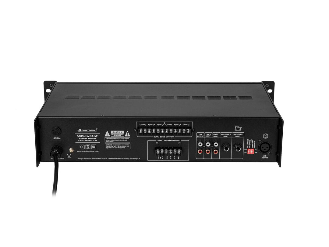 OMNITRONIC MAVZ-120.6P Amplificatore mixer PA