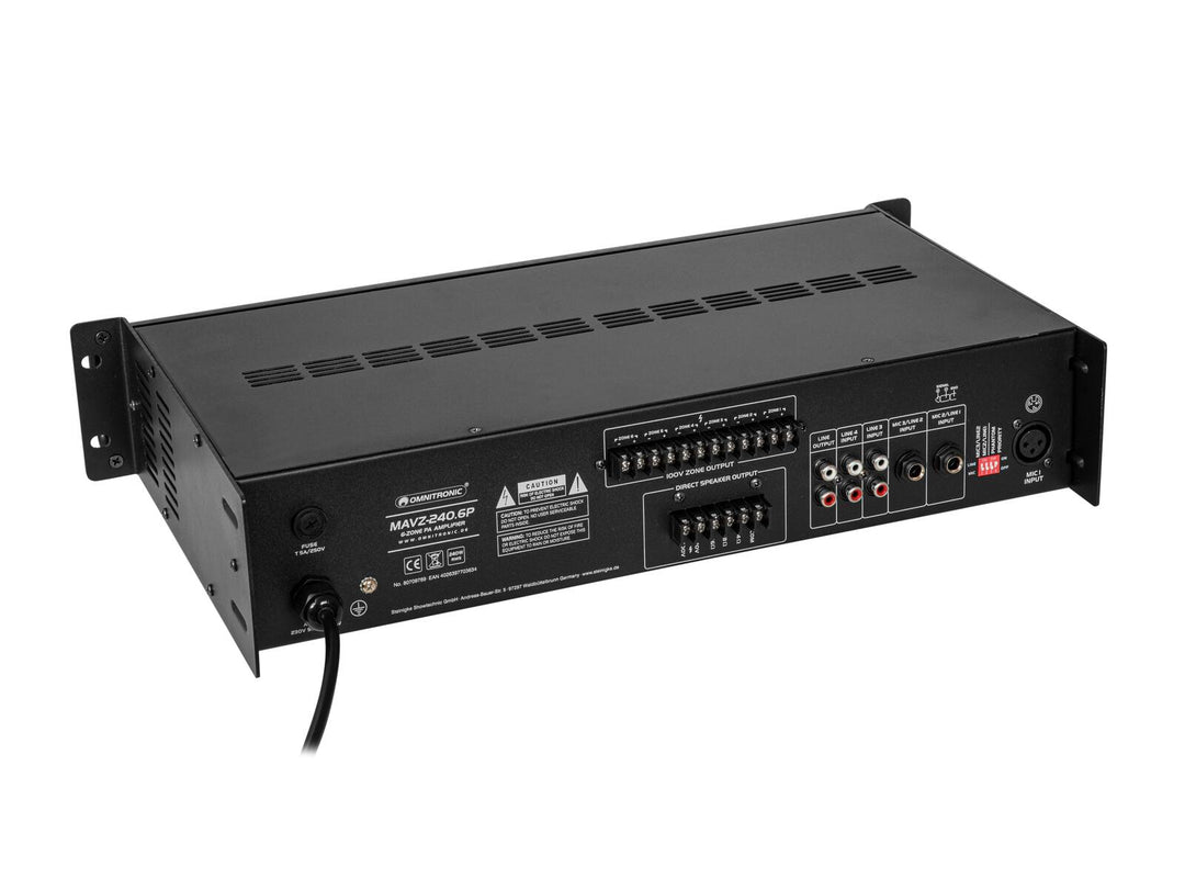 OMNITRONIC MAVZ-240.6P amplificatore mixer PA