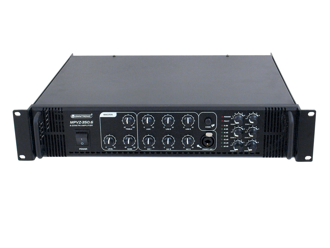 OMNITRONIC MPVZ-350.6 Amplificatore di missaggio PA
