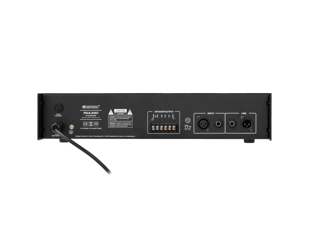 OMNITRONIC PAA-240 Amplificatore PA