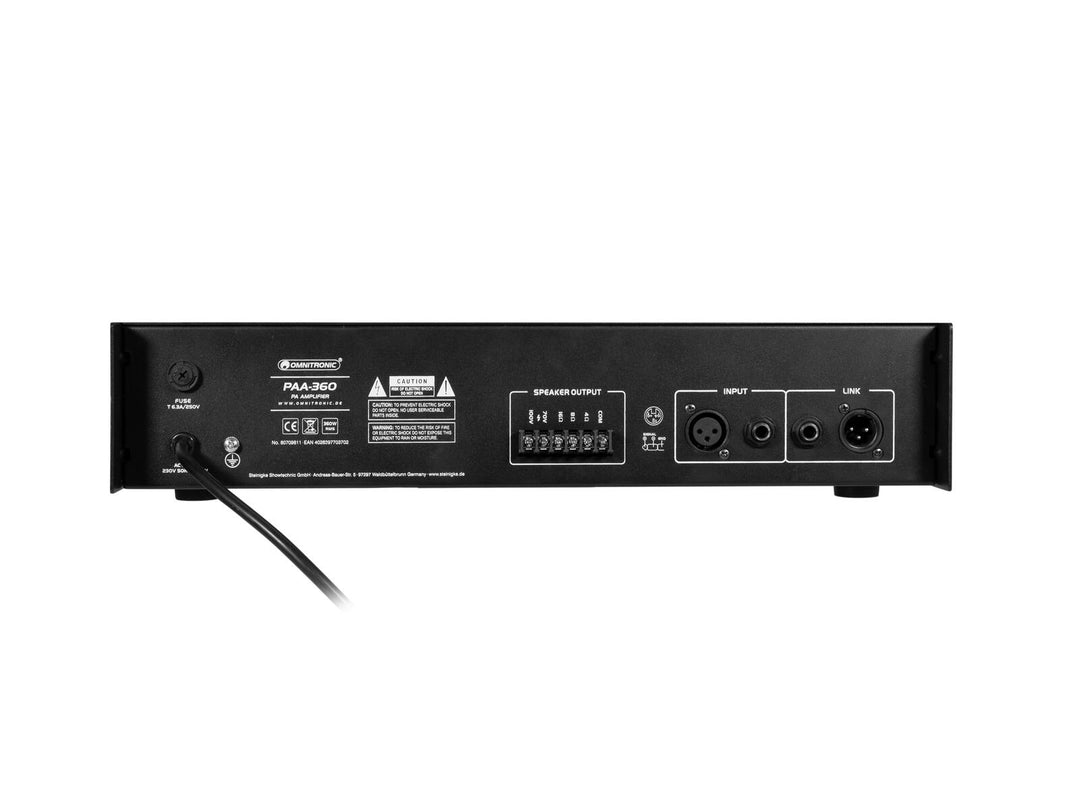OMNITRONIC PAA-360 Amplificatore PA