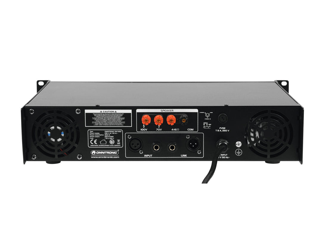 OMNITRONIC PAP-650 Amplificatore PA