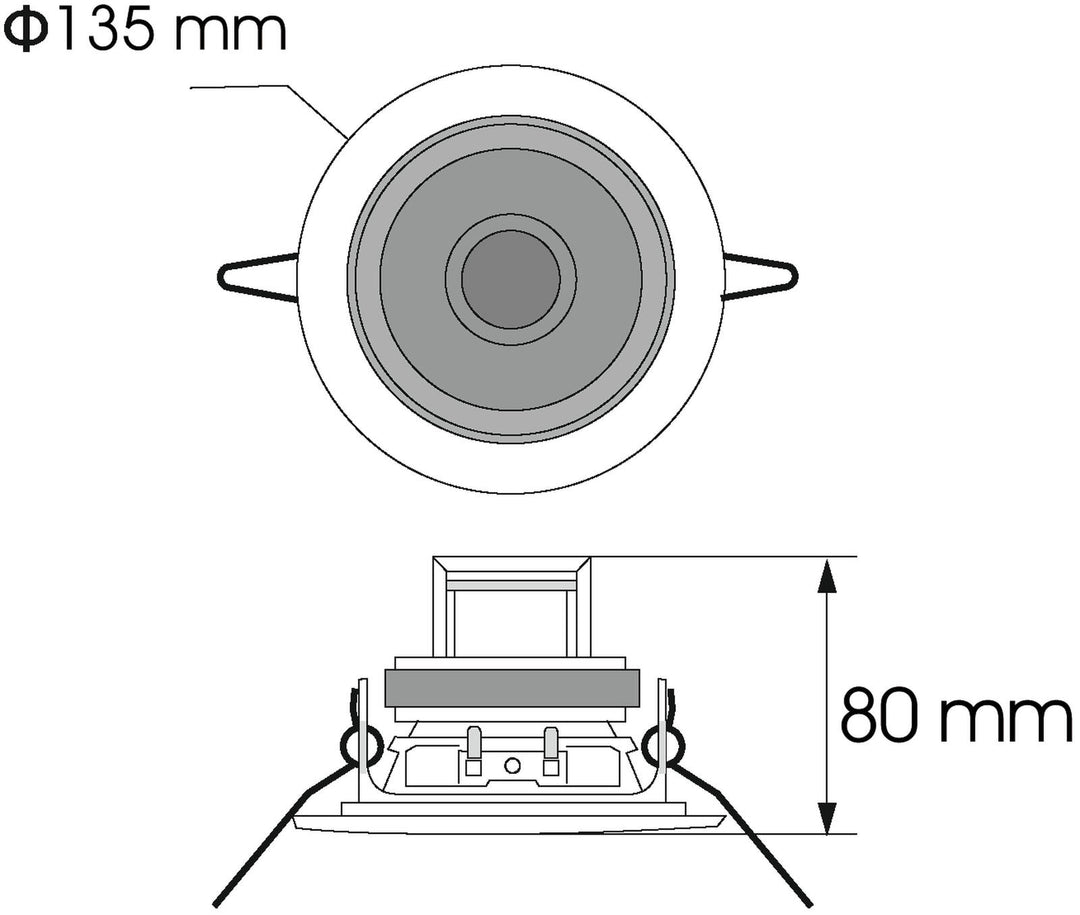 OMNITRONIC CS-4W Altoparlante da soffitto bianco