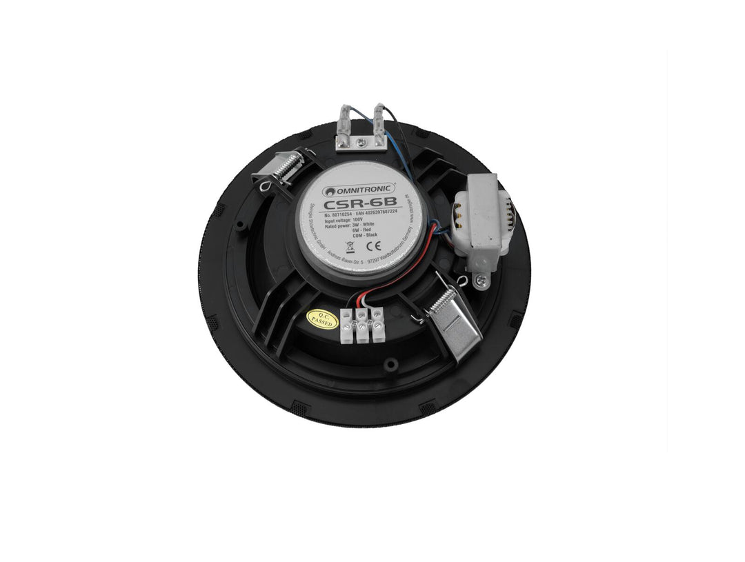 Altoparlante da soffitto OMNITRONIC CSR-6B Black