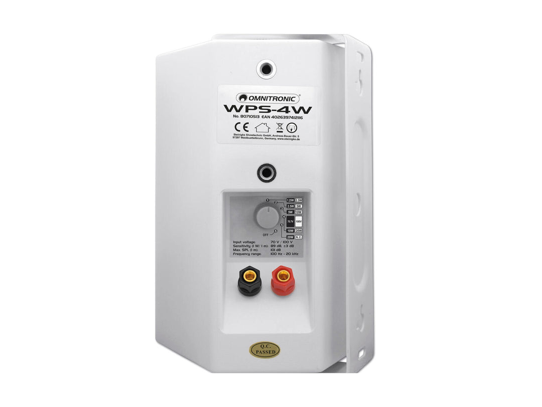 OMNITRONIC WPS-4W Altoparlante PA da parete