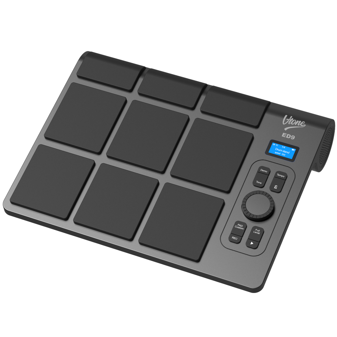 V-TONE ED9 batteridrevet elektronisk tromme Pad
