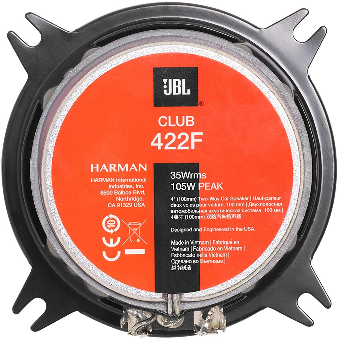 JBL CLUB 422F Set Altoparlanti Auto (10cm, 4")