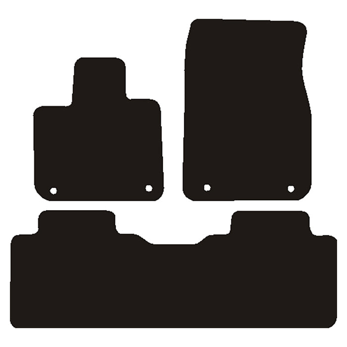 Tappetini in velluto Xpeng G9 2022-