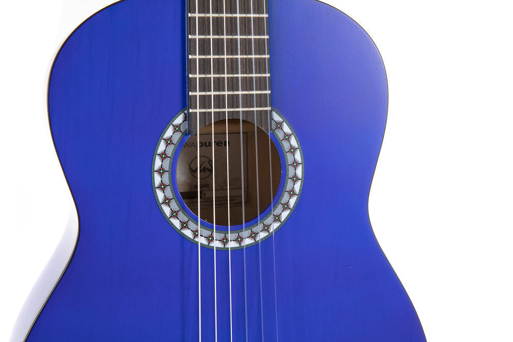 VGS Basic chitarra classica 1/2, blu trasparente