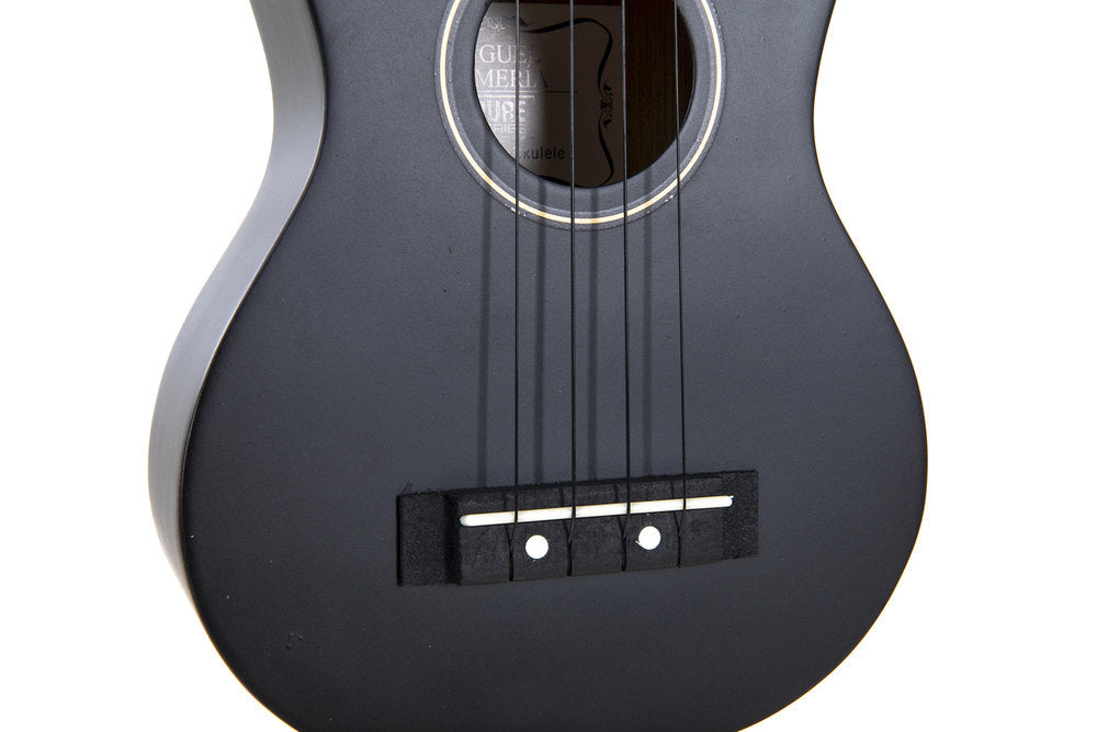 Miguel Almeria ukulele soprano, nero opaco