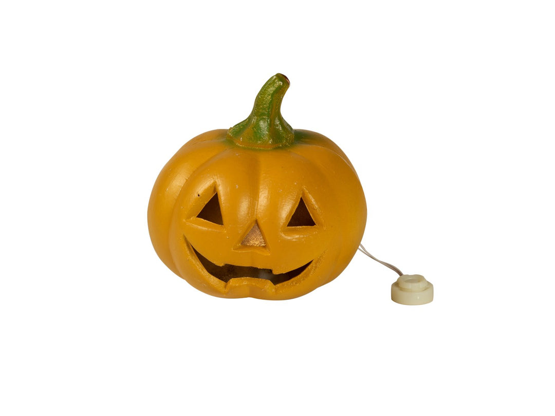 Zucca di Halloween con LED 12cm
