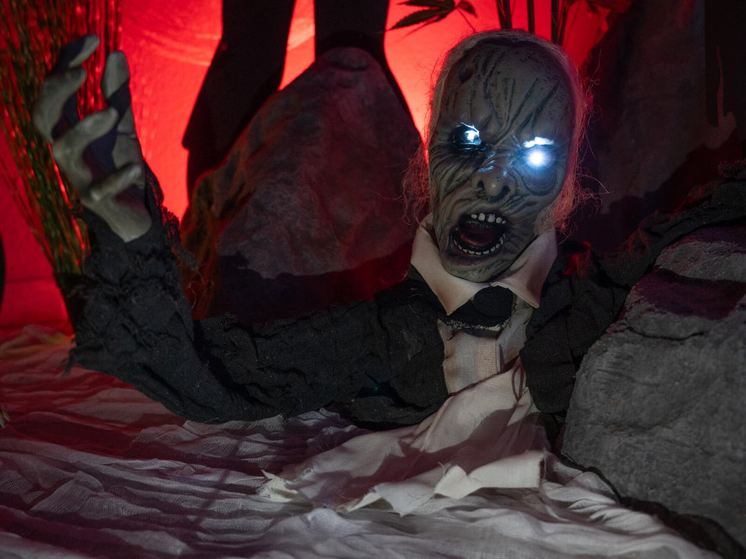 Zombie di Halloween, animato, 43 cm