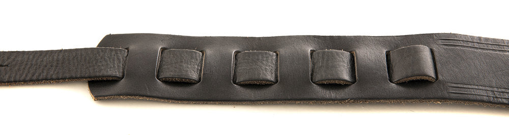 Tracolla per chitarra Ovation Premium in pelle, Leaf, Black