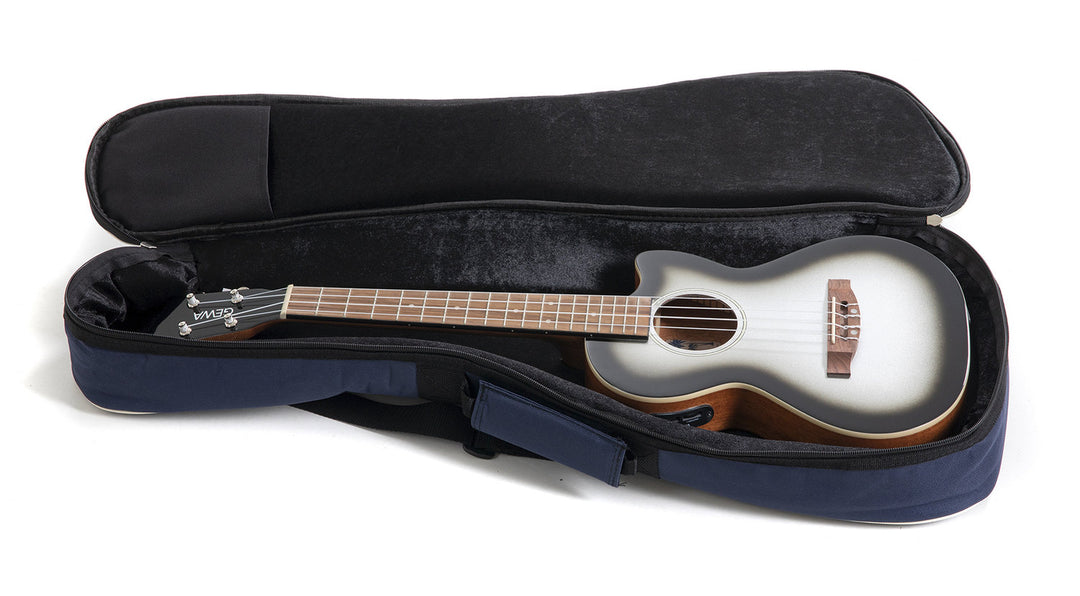 GEWA Ukulele E-Acoustic Tenor Manoa Roadie - E-A Tenor (Silver Shadow)