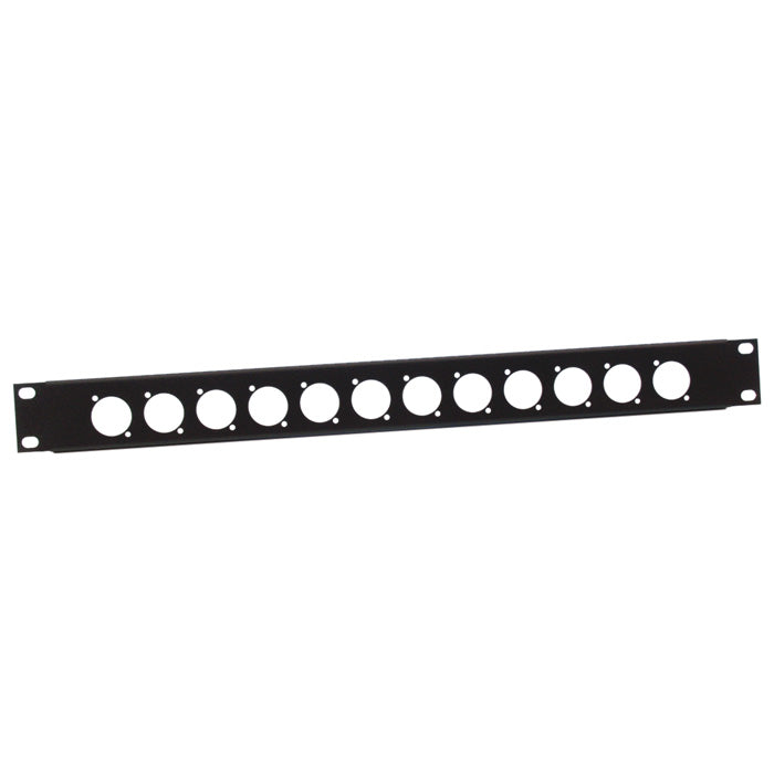 Adam Hall 872213 Pannello Rack a U 1 Unità per 12 Chassis D-Type