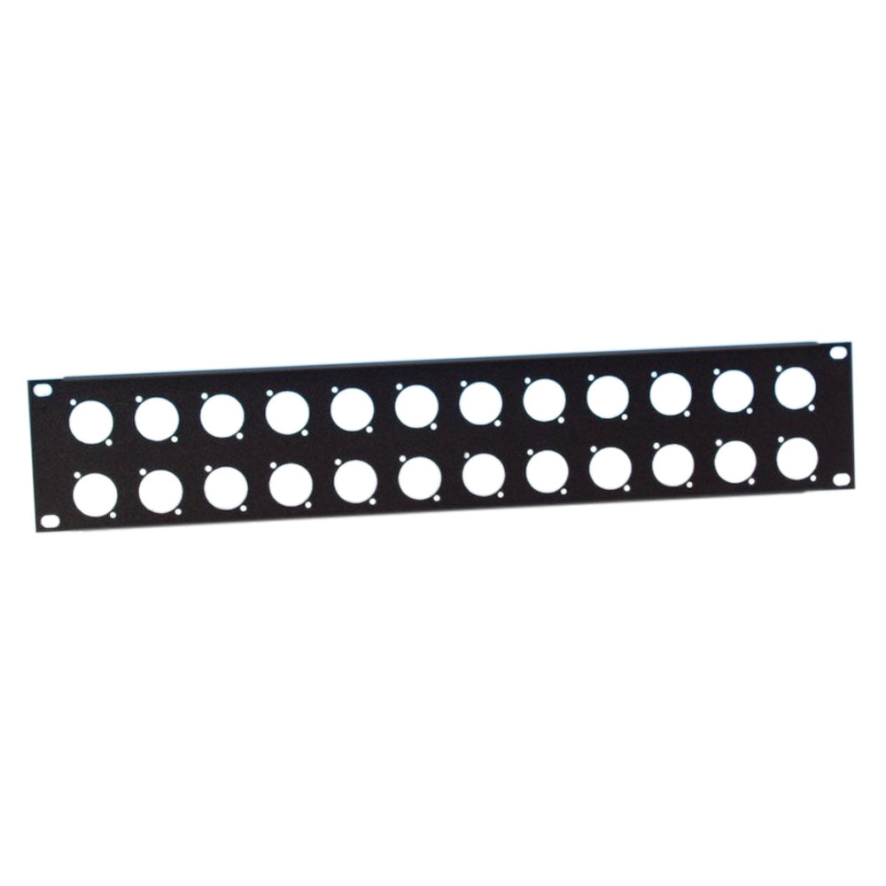 Adam Hall 872214 Pannello rack a forma di U da 2 unità a 24 D chassis di tipo D.