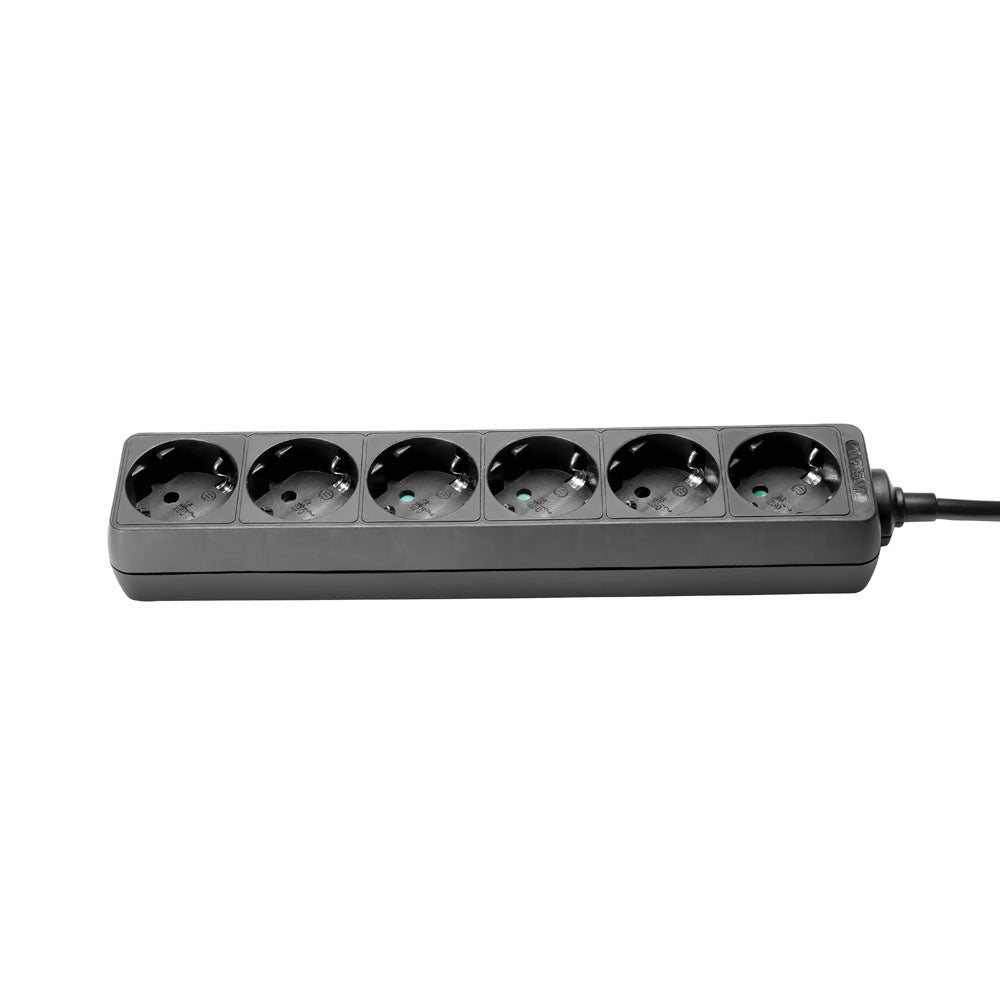 Adam Hall Power socket w/6 schuko sockets