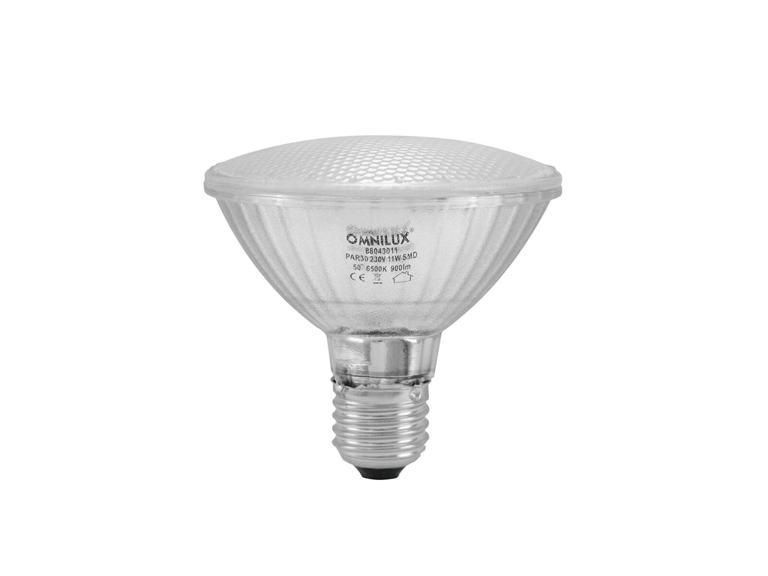 EUROLITE Set PAR-30 Spot argento + PAR-30 230V SMD 11W E-27 LED 6500K