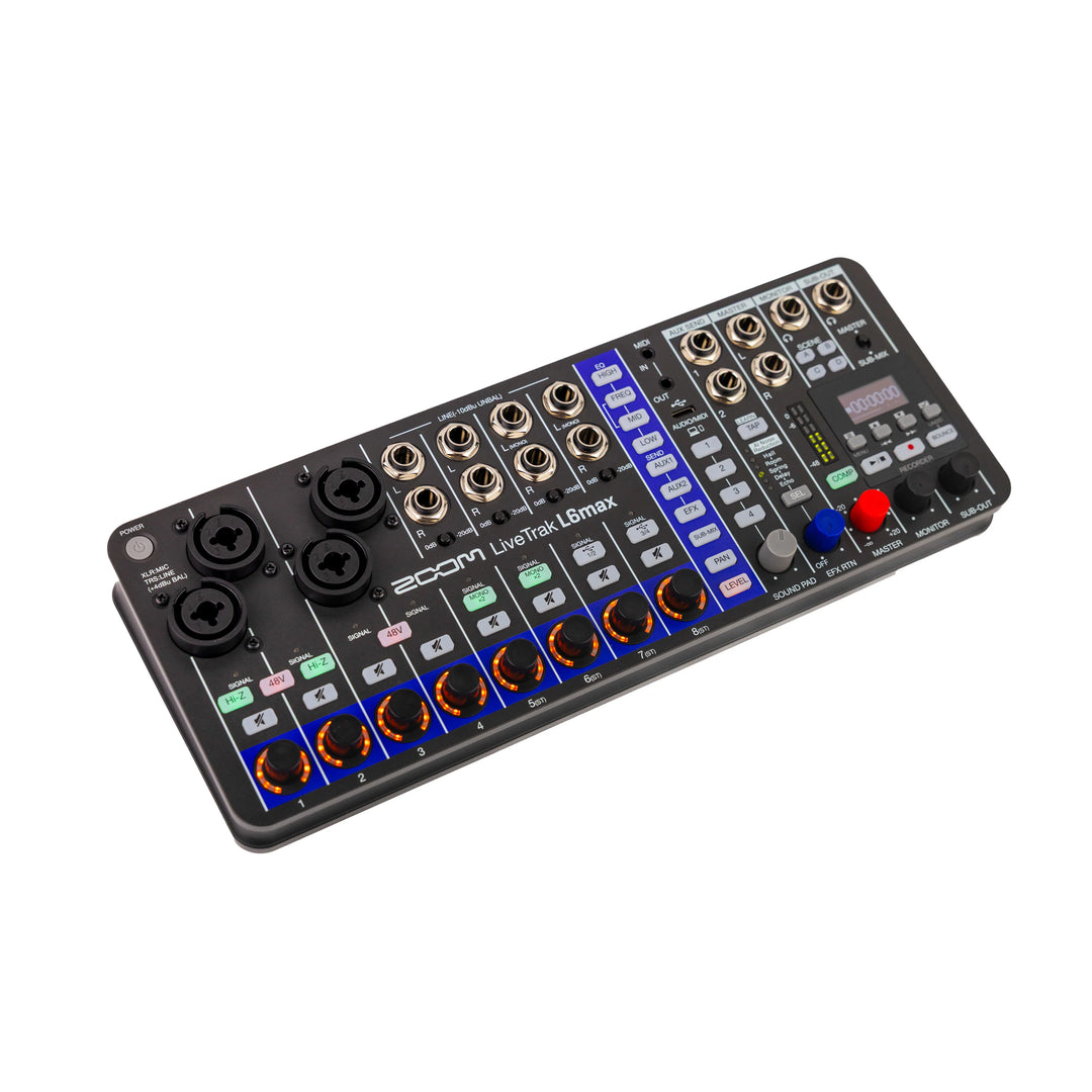 ZOOM LiveTrak L6max 12 canali Mixer + Recorder