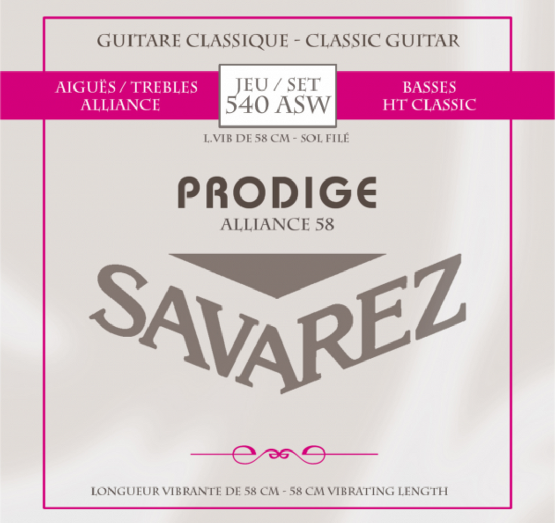 Savarez Strings for classic chitarre Prodige 38 Children's Guitar - 3/4-7/8 Carbon Gw (540ASW)