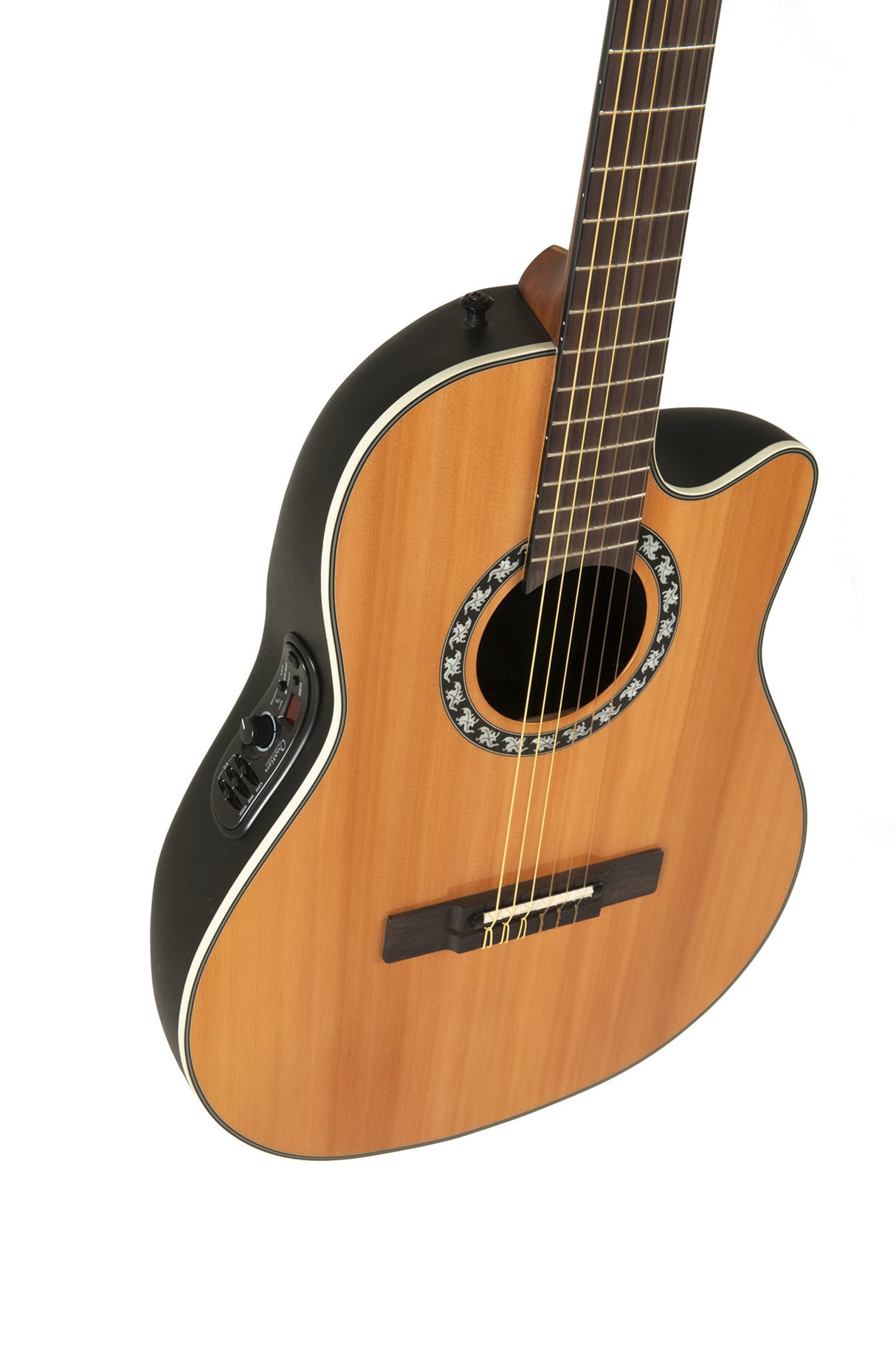 Ovation E-Acoustic classical guitar Classic Nylon Legend Mid Cutaway - Natural (1773AX-4-G)