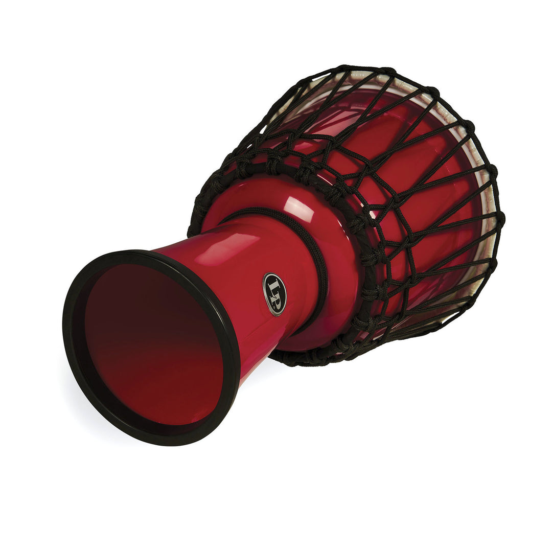 Latin Percussion Djembe World da 7-inch con accordatura a corda Circle - Red (LP1607RD)