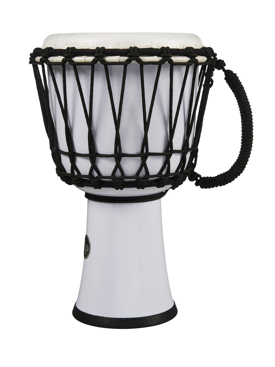 Latin Percezione Djembe World con corda, 7 pollici, Circle - White (LP1607WH)
