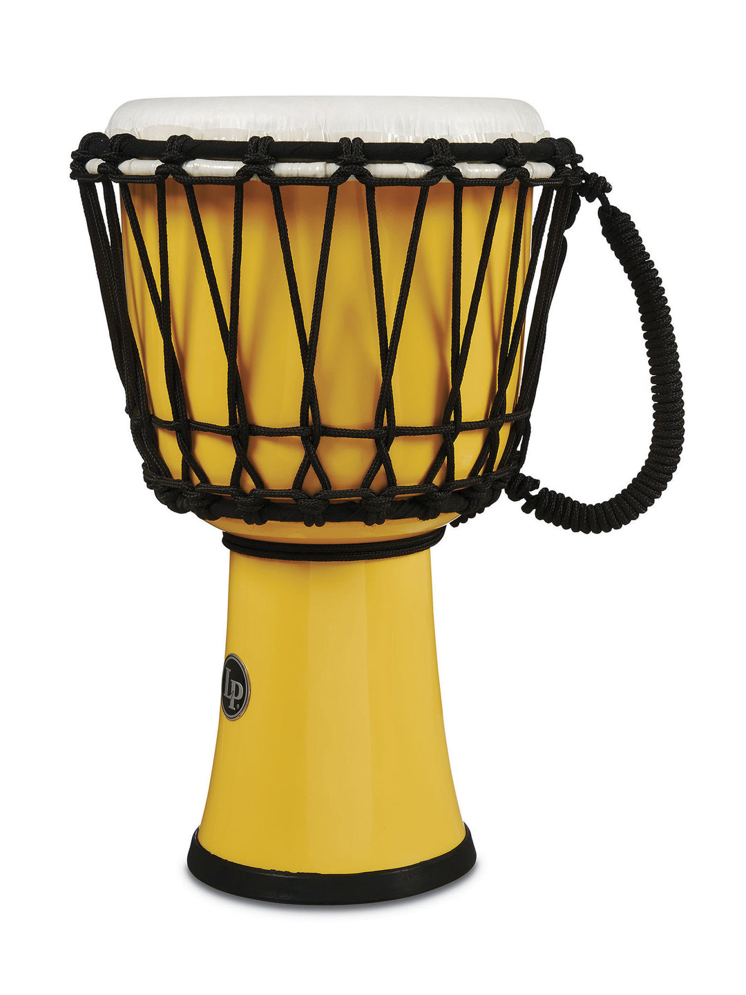 Latin Percussion Djembe World 7-inch accordato a corda Circle - Yellow (LP1607YL)