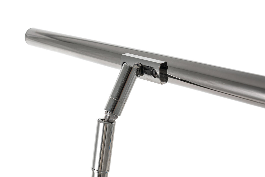 GEWA Piano lamp PL-78 - Black chrome, shiny