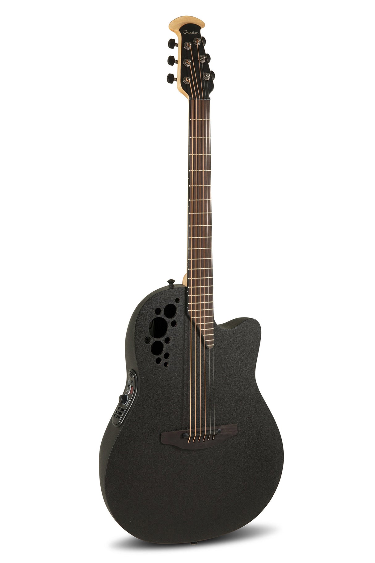 Ovation E-Acoustic Guitar Elite TX Super Shallow - Black Textured (1868TX-5-G)