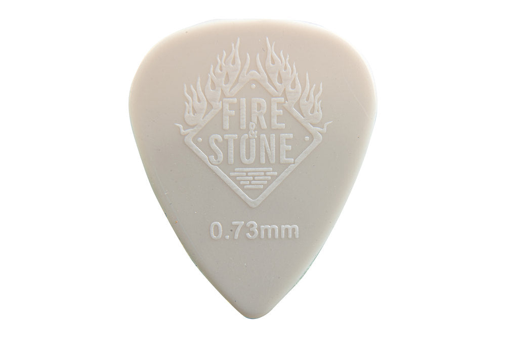 Fire & Stone Nylon plettri 0,73 mm, grigi, 12 pz.