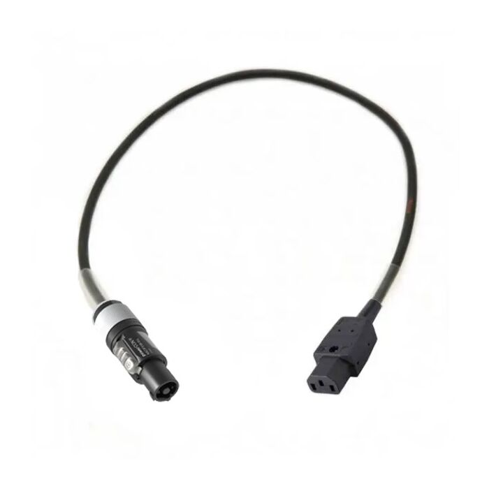 Adattatore Powercon grigio - IEC femmina 3P, 5 metri