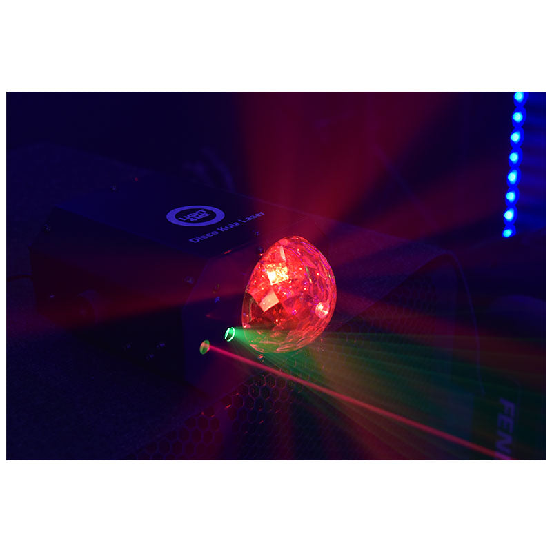 LIGHT4ME Palla da discoteca laser multieffetto LED