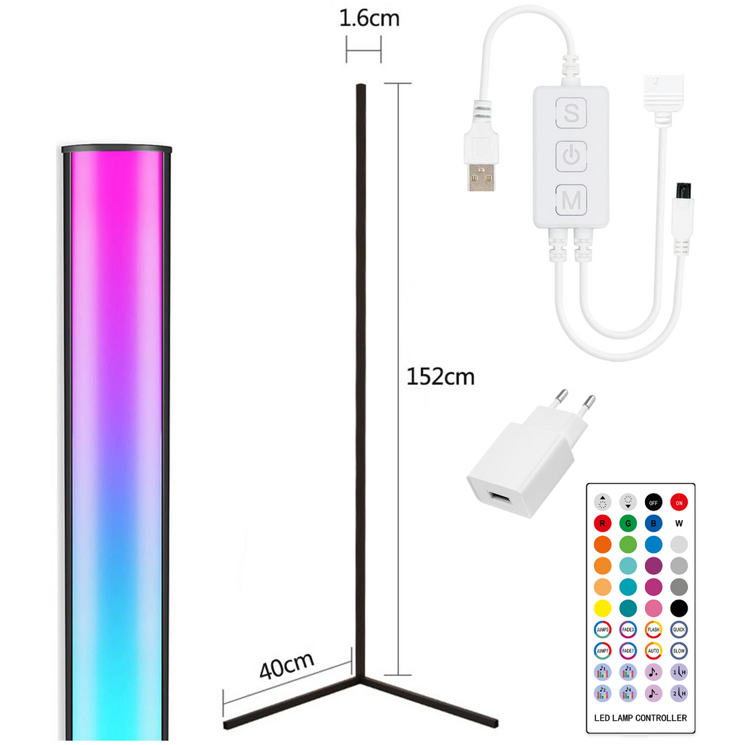 LIGHT4ME Lampada da pavimento angolare a stelo 1