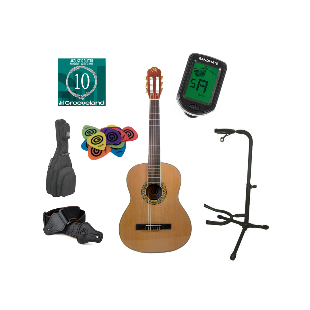 Grooveland Chitarra classica spagnola Startpakke (Rosewood)