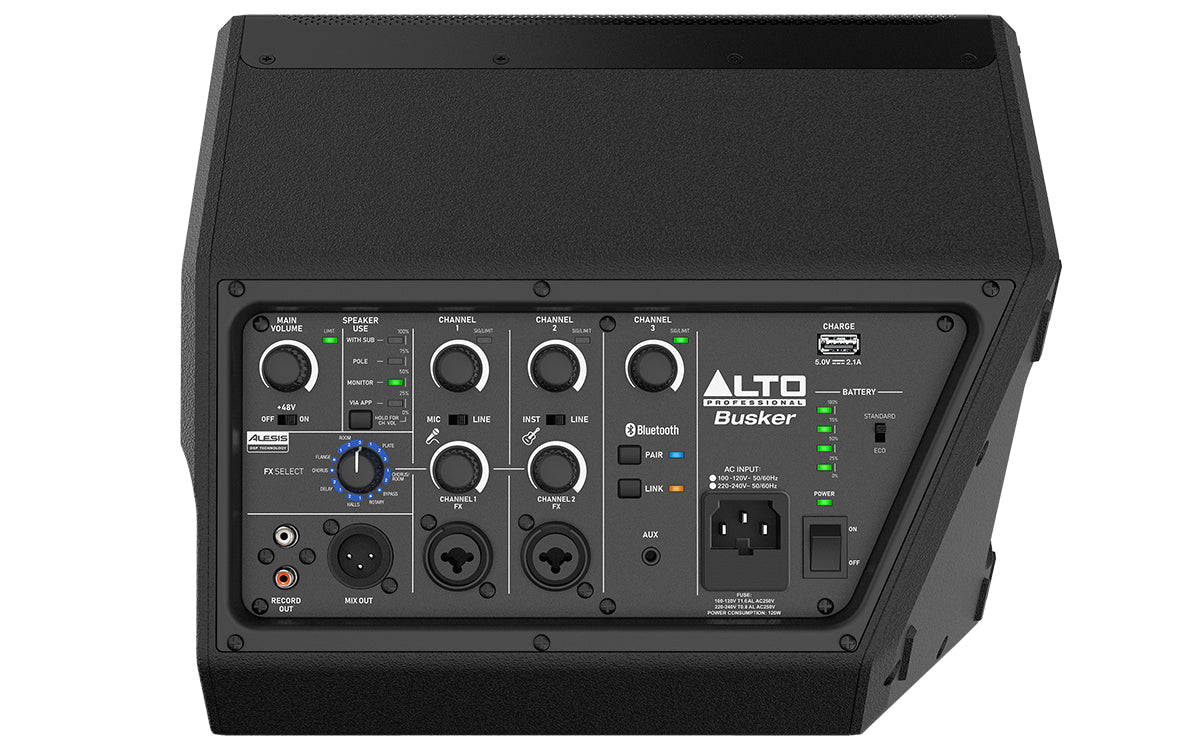 Altoparlante della batteria di cespugli di alto