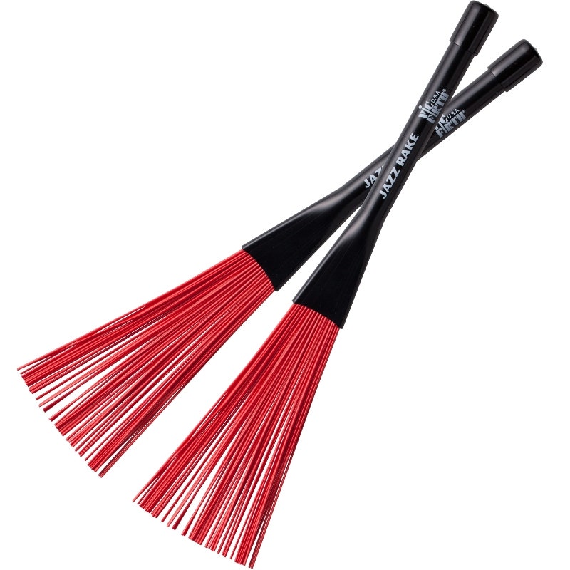 Vic Firth BJR Jazz Rake Red Plastic