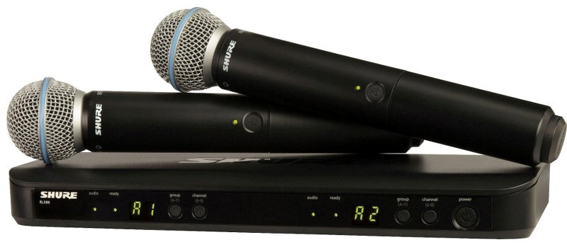 Shure BLX288E/B58-S8 Set di Microfoni a Mano