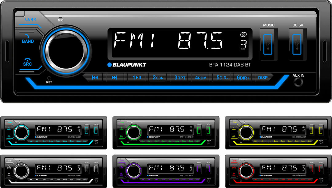Blaupunkt BPA 1124 Autoradio con DAB+ e Bluetooth