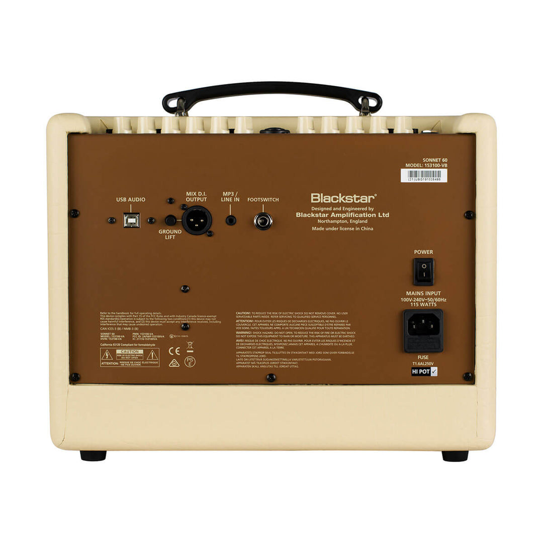 Blackstar Sonnet 60 amplificatore per chitarra acustica (Biondo)