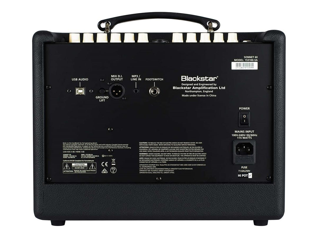 Blackstar Sonnet 60 acoustic guitar amplifier (Black)