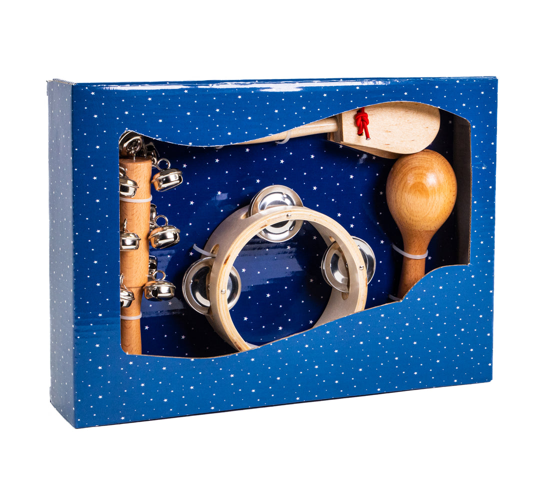 Scatola regalo Percezione in legno per bambini con 4 pezzi