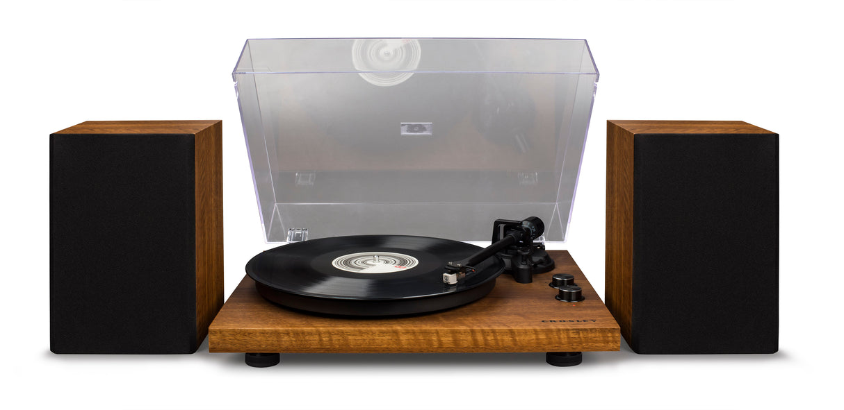 Crosley C62 Turntable with Speakers (Walnut)