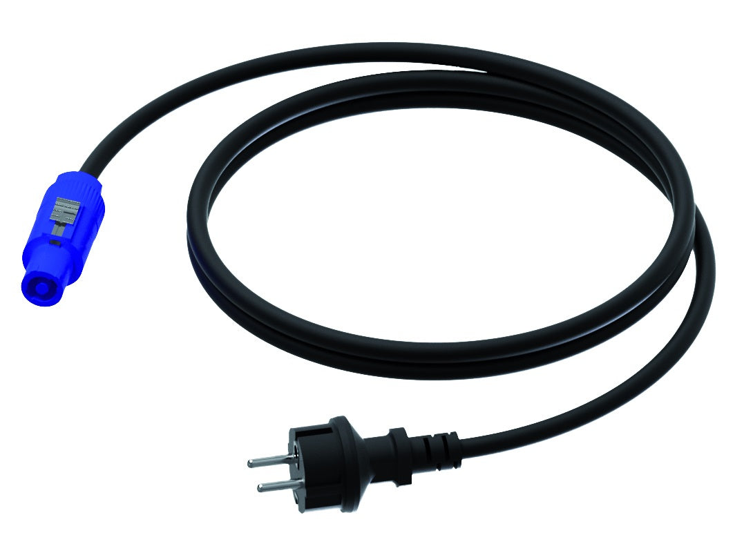 ProCab Powerkabel Shuko per Blå PowerCon 1,5 m