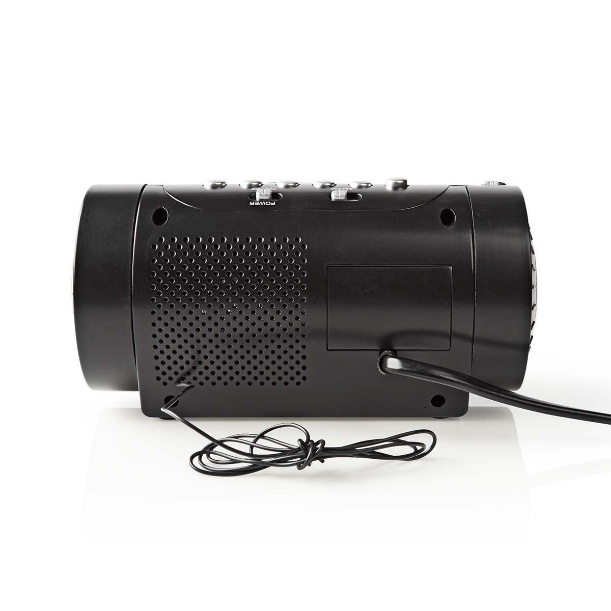 Clock radio with built-in projector